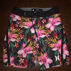 Hurley swim trunks, swim shorts toddler boy sz 4